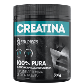 Creatina Monohidratada Pote 300g - Soldiers Nutrition